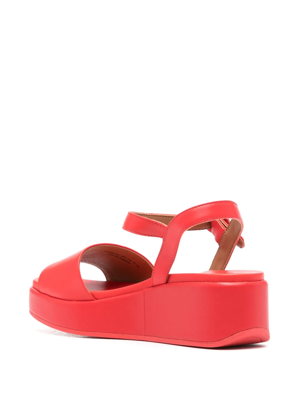 Camper Misia 55 mm leren sandalen Rood