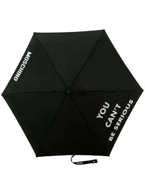 Moschino slogan-print foldable umbrella
