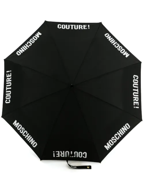 Parapluie pliable à logo imprimé - Moschino - Modalova