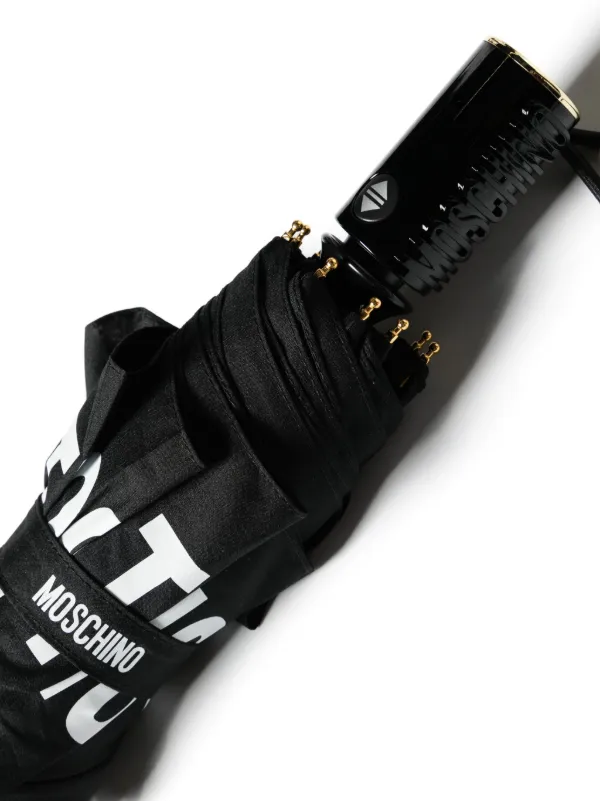 【Moschino】 Logo Umbrella 折りたたみ傘 Moschino】 Logo Umbrella 折りたたみ傘 Moschino logo-print