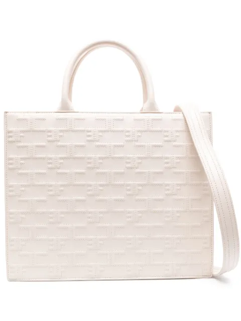 Elisabetta Franchi bold monogram large shopper bag