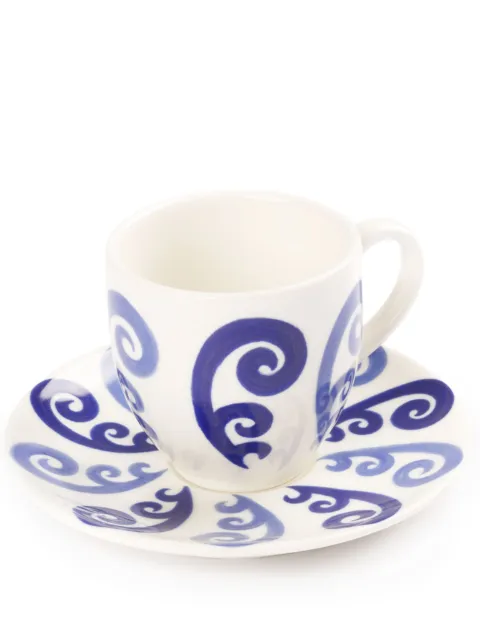 Themis Z Athenee Peacock espresso cup and saucer