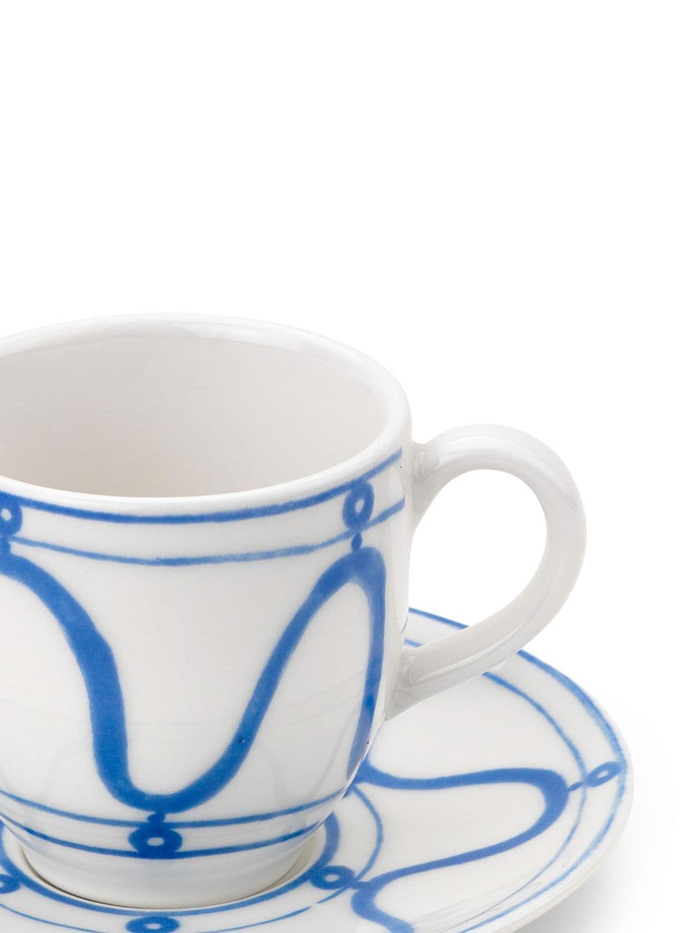 Shop Themis Z Serenity Espresso Cup And Saucer Set In White