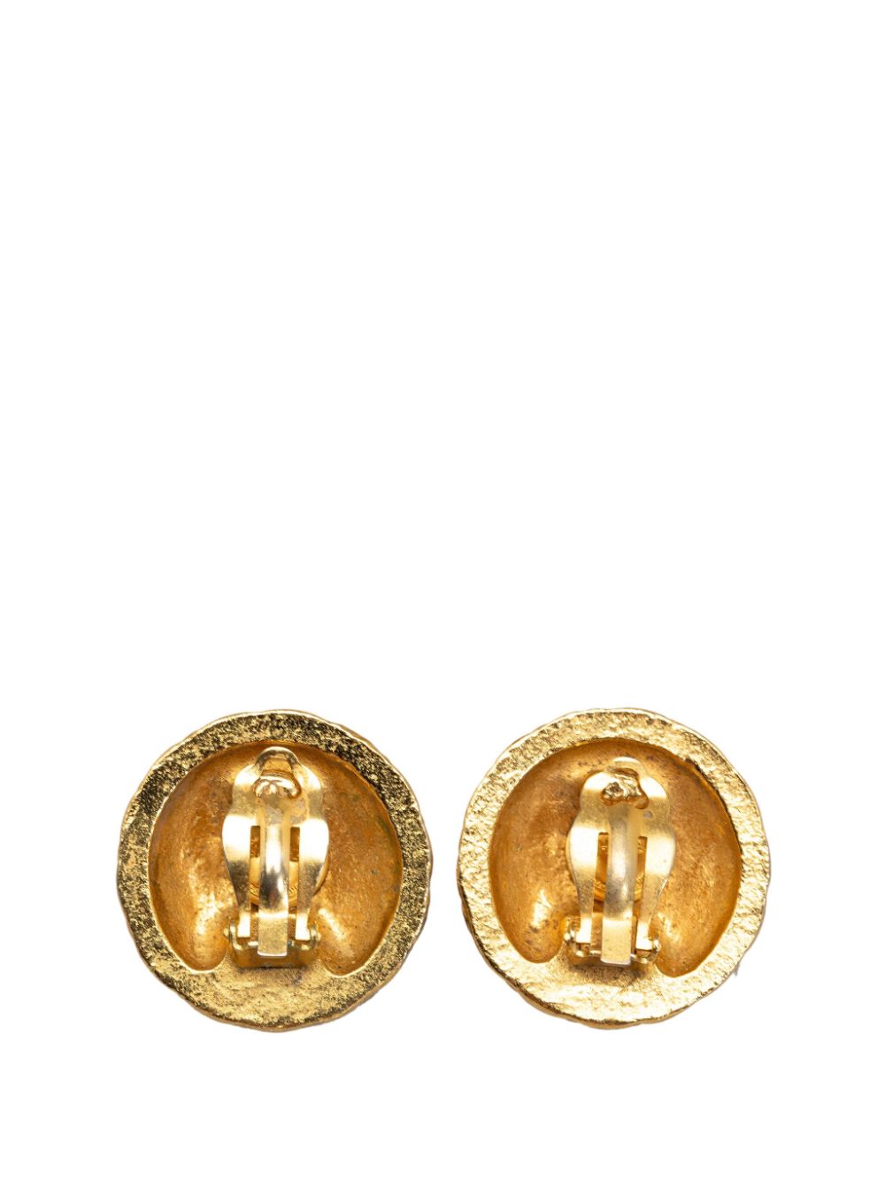 Image 2 of CHANEL Pre-Owned 20th Century CC Clip On costume earrings