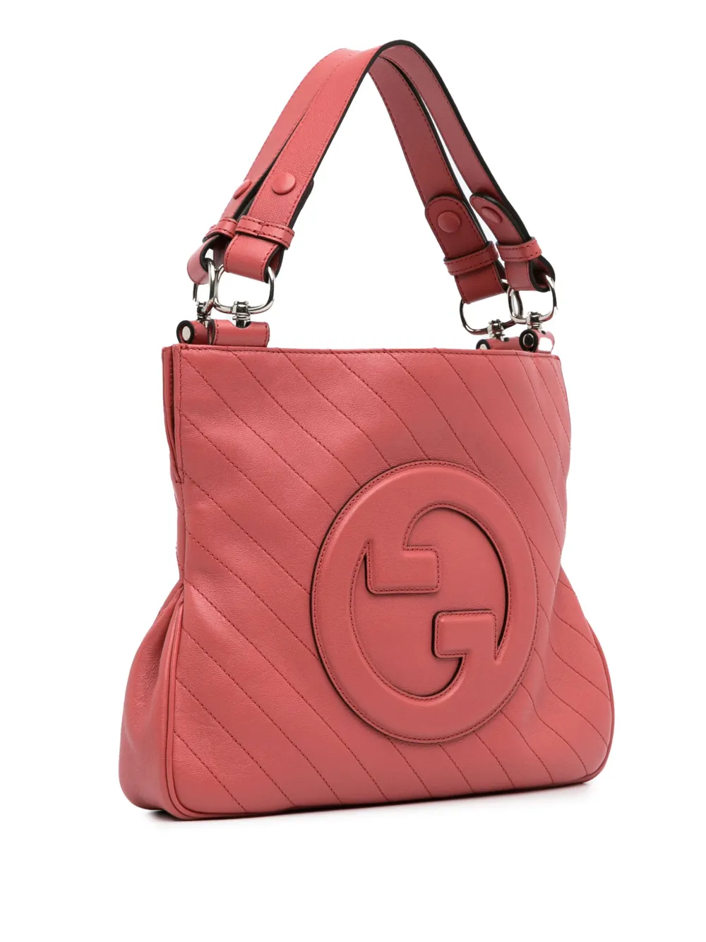 Pre-owned Gucci 2016-2023 Small Blondie Satchel In Pink