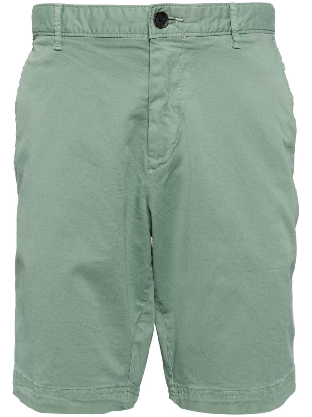 Hugo Boss Cotton Bermuda Shorts In Green