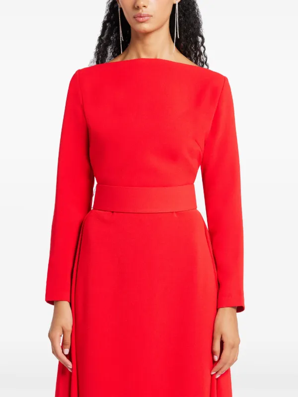 Solace London Shayla Maxi Dress | Red | FARFETCH