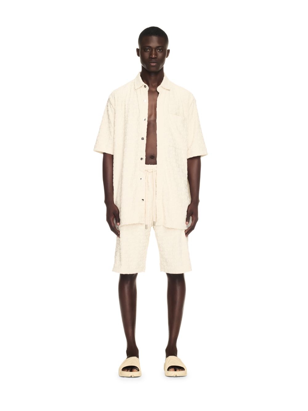 Off-white Terry Bowling Shorts In Neutrals