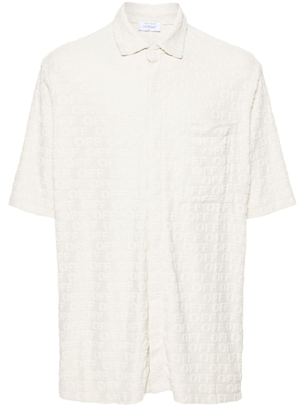 Off-white Terry Bowling Shirt In Neutrals