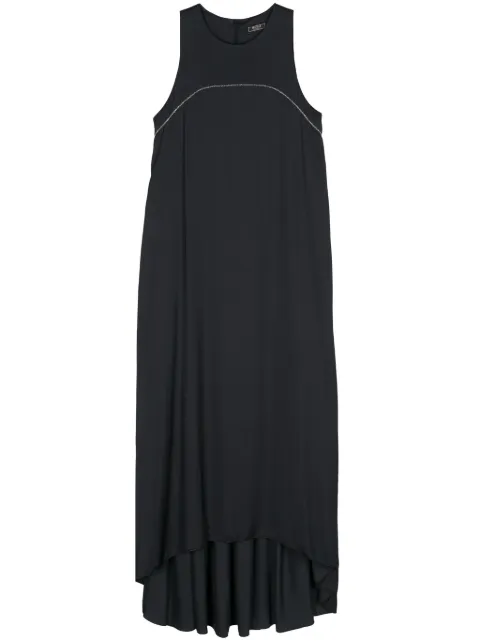 Peserico Monili-chain satin maxi dress