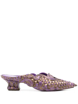 Y/Project x Melissa 40mm Court Mules | Purple | FARFETCH