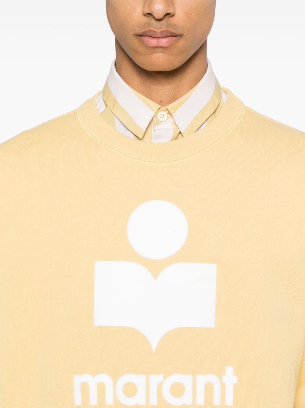 MARANT Sweater met logo Geel