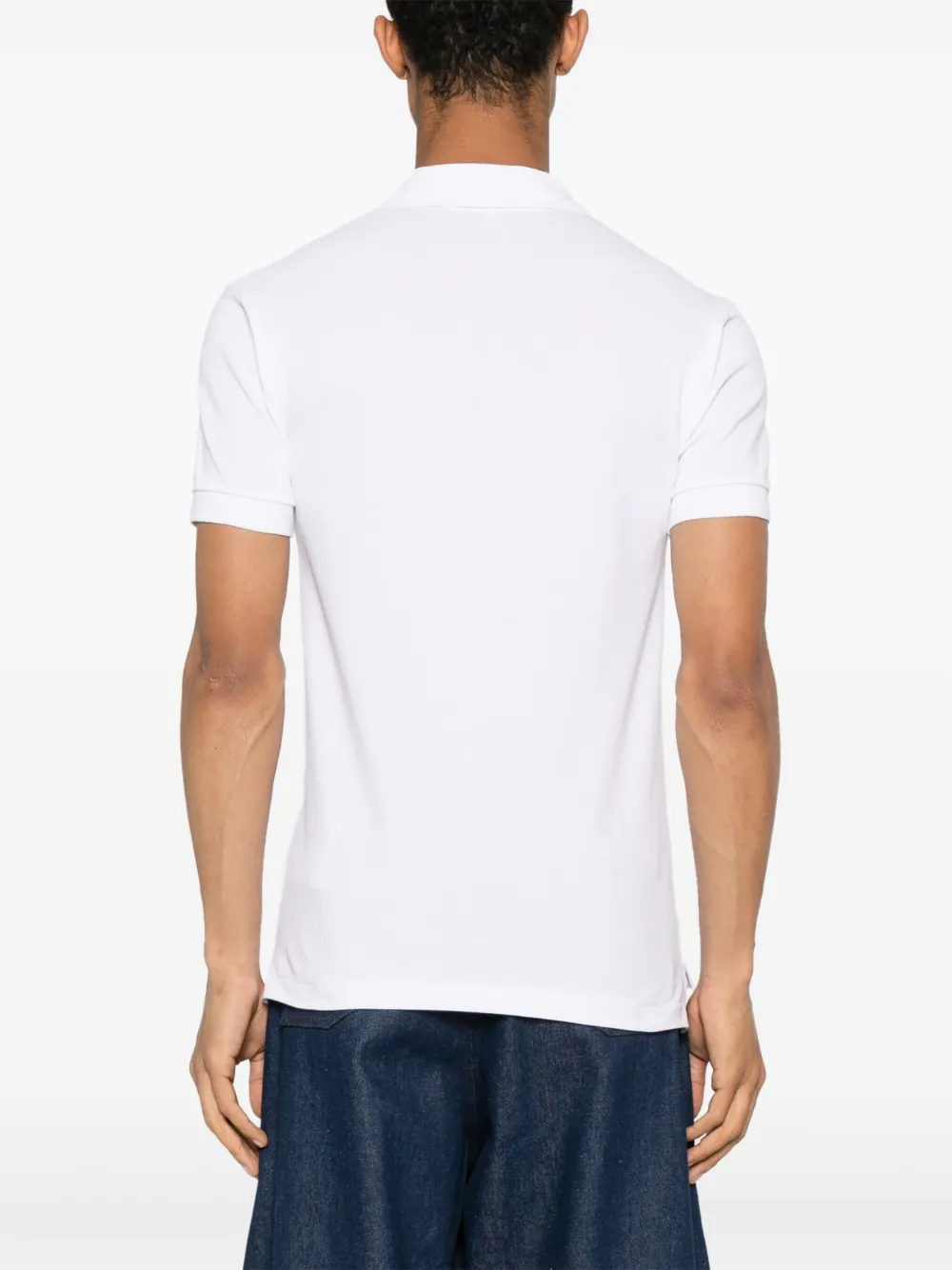 Comme Des Garçons Play Poloshirt met hartpatch Wit