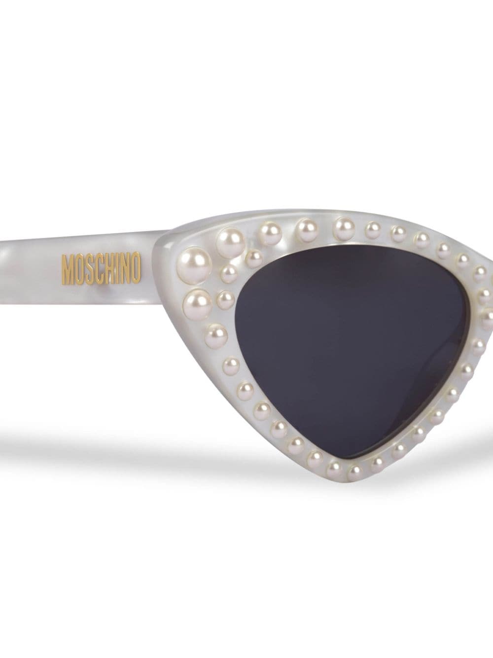 Moschino Eyewear Zonnebril met cat-eye montuur Wit