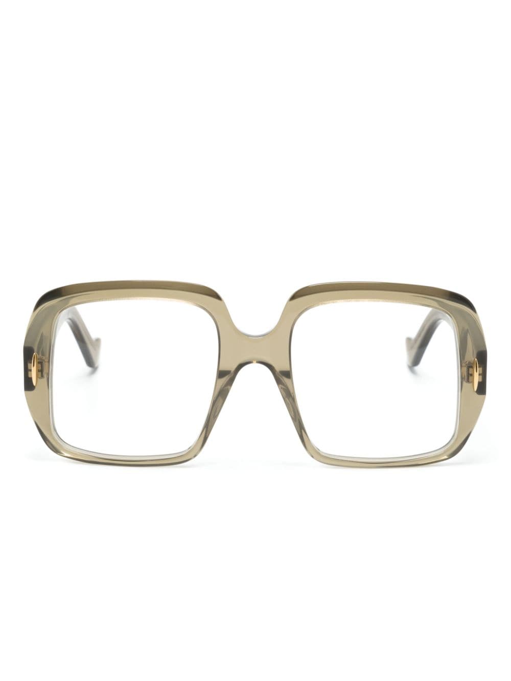 Loewe Square-frame Glasses In Brown