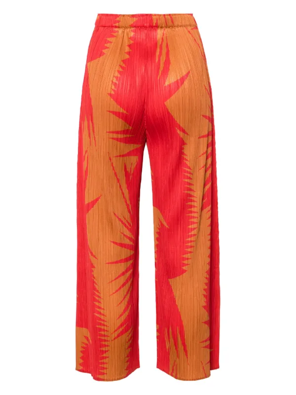 パンツ ISSEY MIYAKE PLEATS PLEASE RED PANTS Pleats Please Issey Miyake Piquant Cropped Trousers | Red