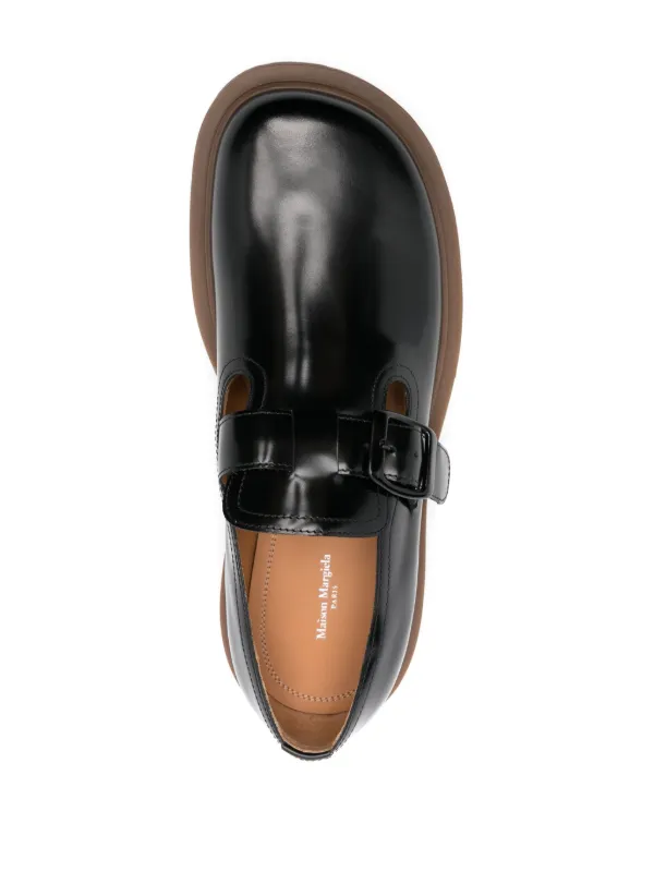 Maison Margiela Ivy レザーシューズ | ブラック | FARFETCH JP