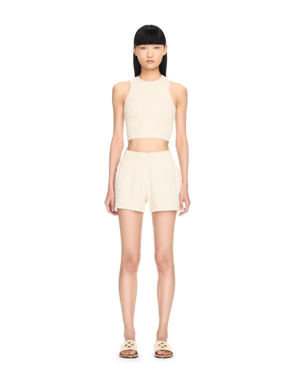 Off-white Off Terry Rowing Top In Neutrals