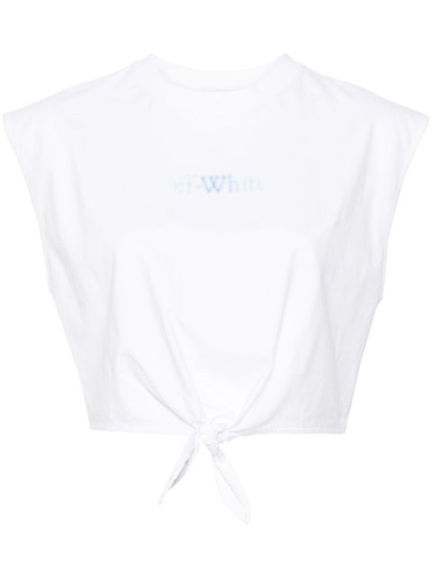 Off-White Arrows-motif cotton crop top Women