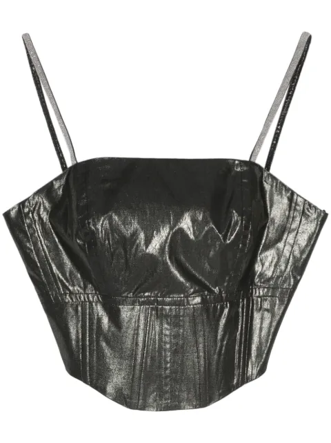 Peserico top corto estilo corset