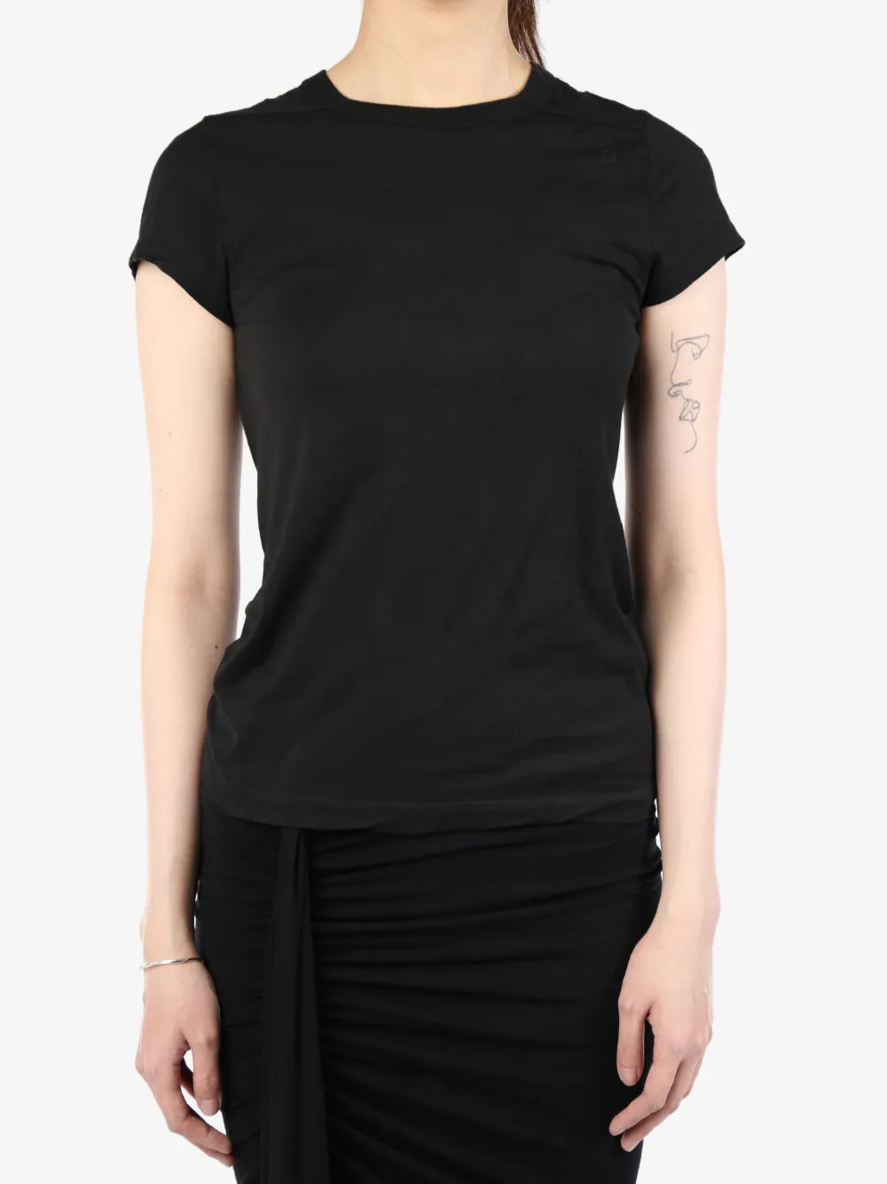 Rick Owens Level T-shirt Zwart
