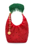 LOEWE Mini Squeeze bag in beaded leather - Red