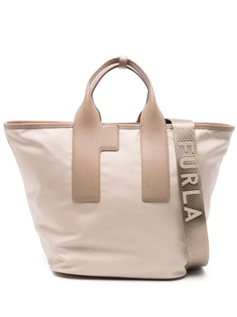 Furla logo-handles tote bag