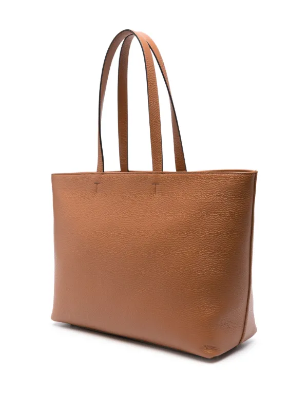 Furla ブラウン レザー ハンドバッグ ファッション