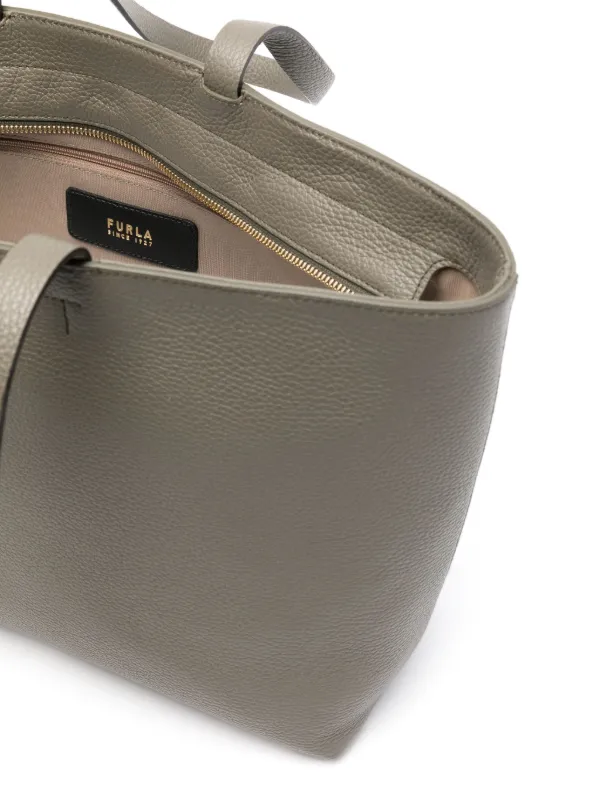 Furla Large Sfera Leather Tote Bag Green FARFETCH BH