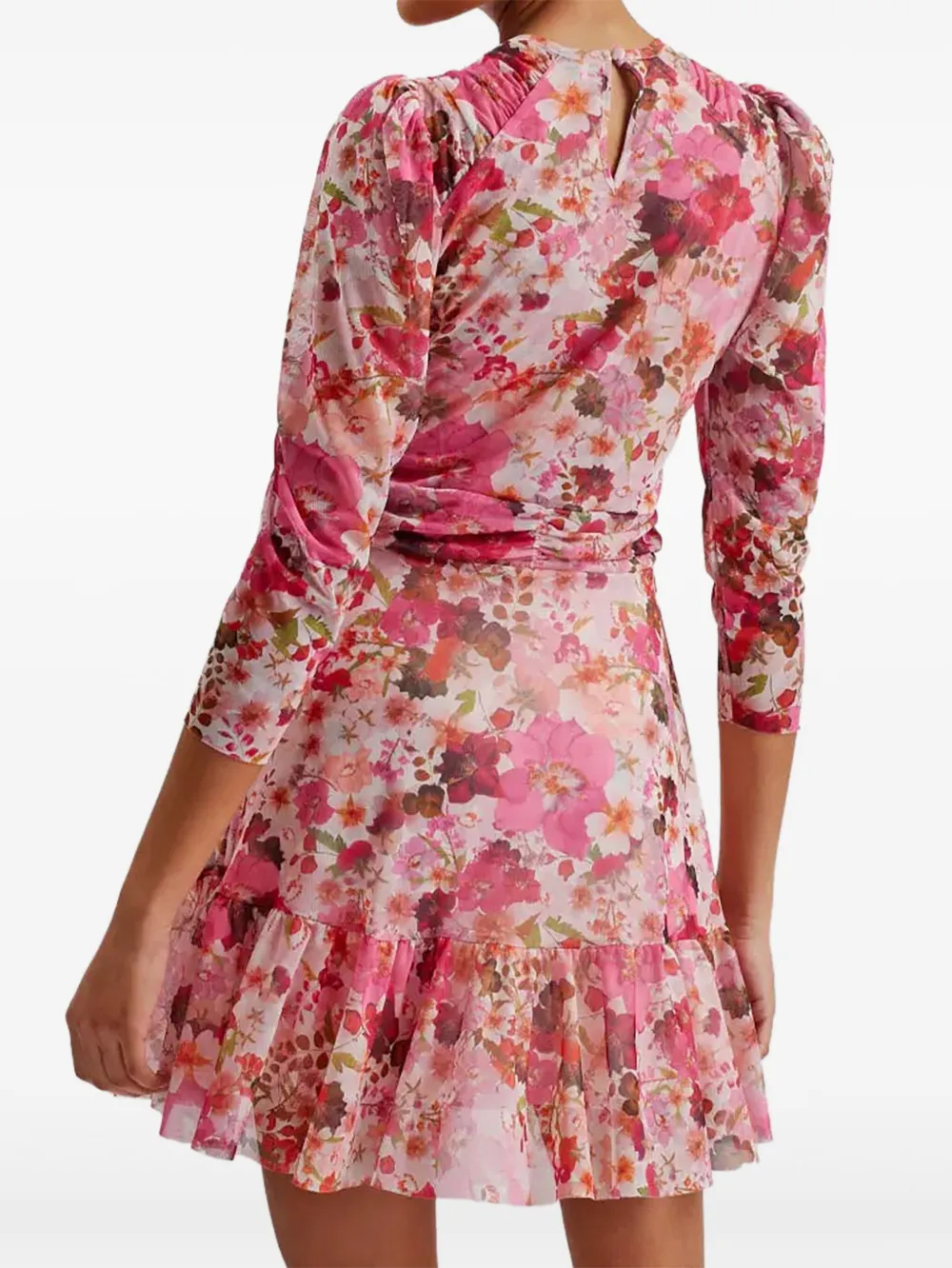 Ted Baker London Floral Print Mini Dress - Pink Ted Baker floral-print Mini Dress | Pink | FARFETCH
