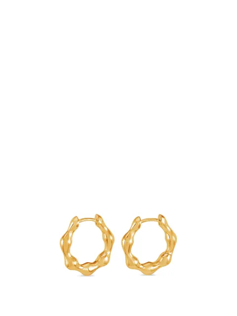 DOWER AND HALL Hinged Huggie hoop earrings