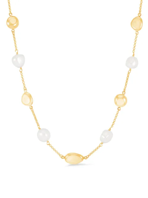 DOWER AND HALL baroque pearl and pebble necklace