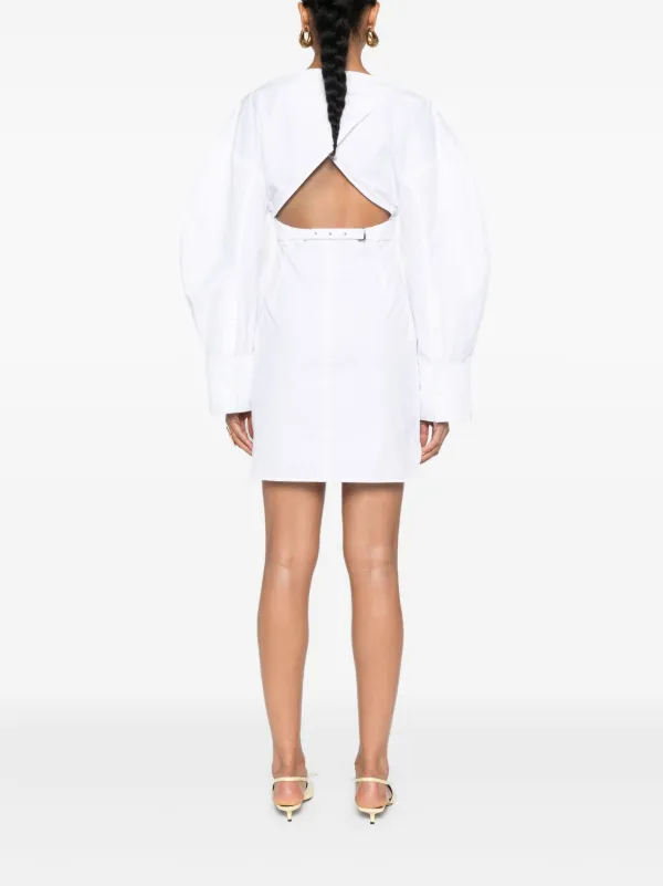 jacquemus white mini dress Jacquemus Sierra Mini Dress by La