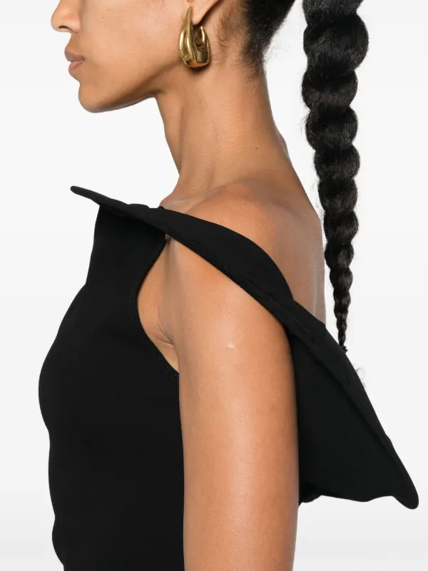 Jacquemus La Mini Robe Bordo ドレス La Mini Robe Bordo minidress in black - Jacquemus | Mytheresa