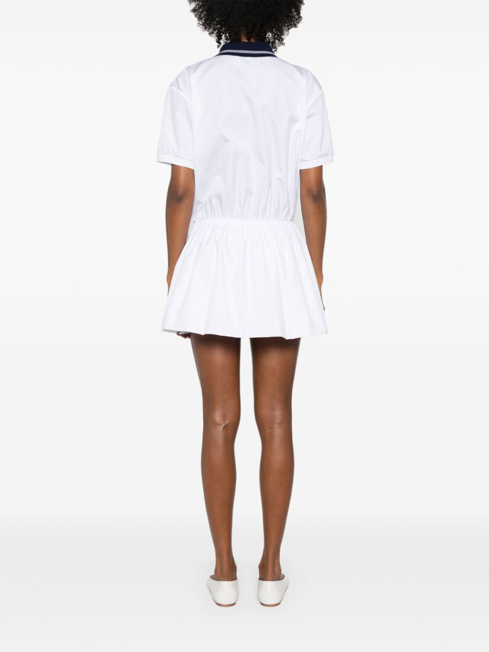 Miu Miu drawstring-waist cotton polo dress Women