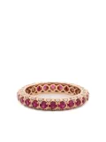 LILY GABRIELLA 18kt rose gold Hex Eternity ruby ring