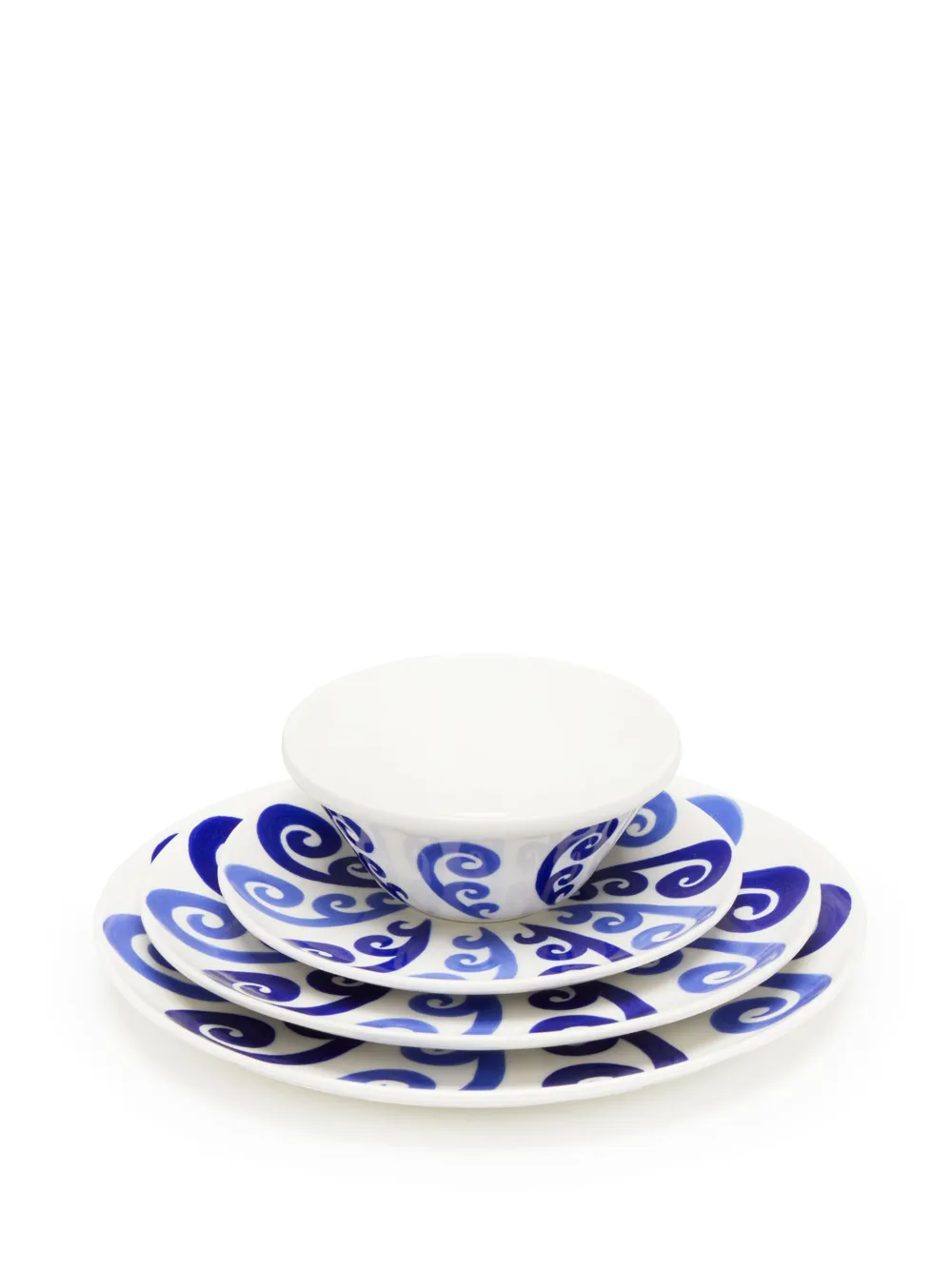 Themis Z Athenee Peacock Salad Bowl In White