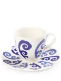 Themis Z Athenee Peacock tea cup and suacer - White