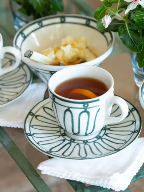 Themis Z Kyma Tea Cup And Saucer Set | White | FARFETCH