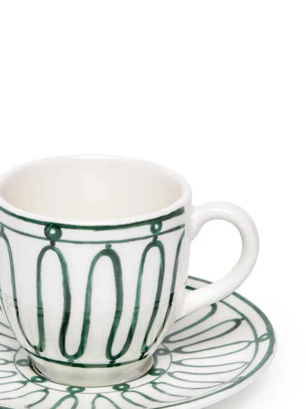 Themis Z Kyma Tea Cup And Saucer Set | White | FARFETCH CA