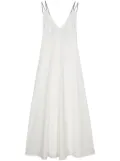 Peserico rhinestone-embellished maxi dress - White