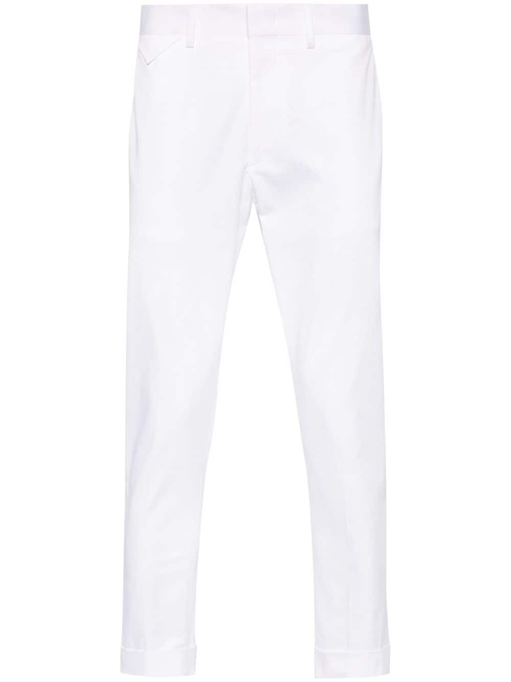 Low Brand Cooper Mid-rise Chinos In White