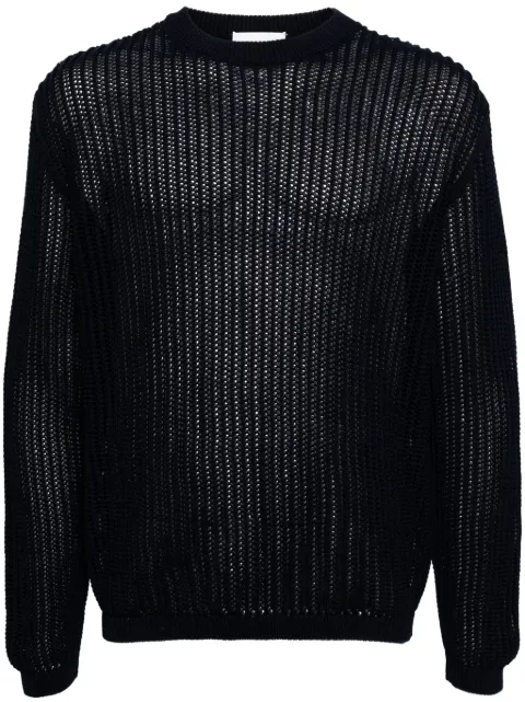 Lardini open-knit cotton jumper