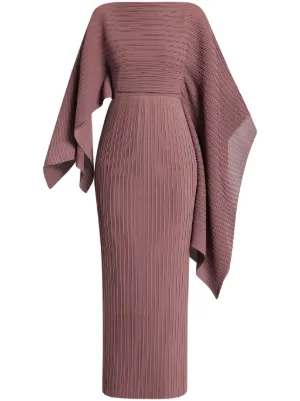 solace london lenna midi dress The Lenna Midi Dress in Fuchsia  Solace London