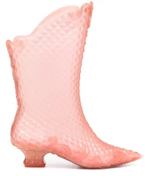Y/Project x Melissa ポインテッドトゥ ブーツ | ホワイト | FARFETCH JP