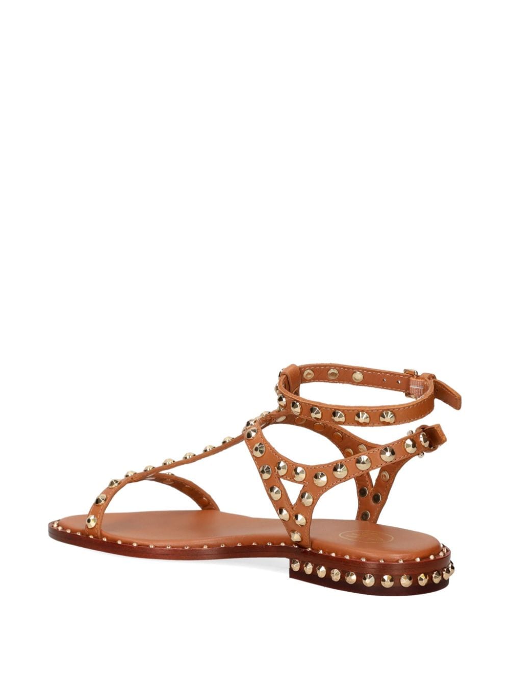 Shop Ash Gilda Leather Sandals In Brown