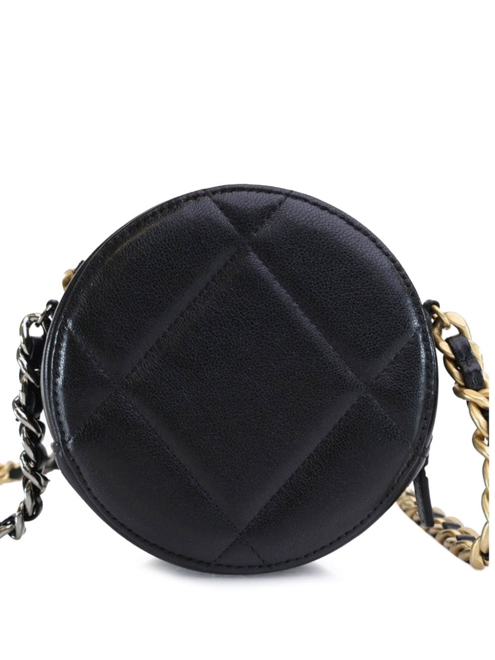Image 2 of CHANEL Pre-Owned 2019 Lambskin 19 Round Clutch with Chain satchel