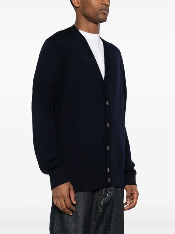 A.P.C. ロゴ カーディガン | ブルー | FARFETCH JP