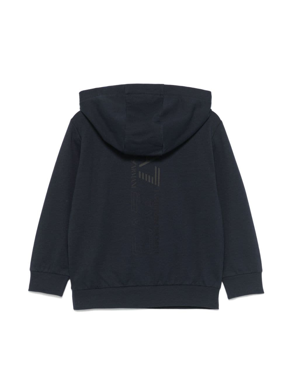 Emporio Armani Kids Hoodie met logotape - Blauw