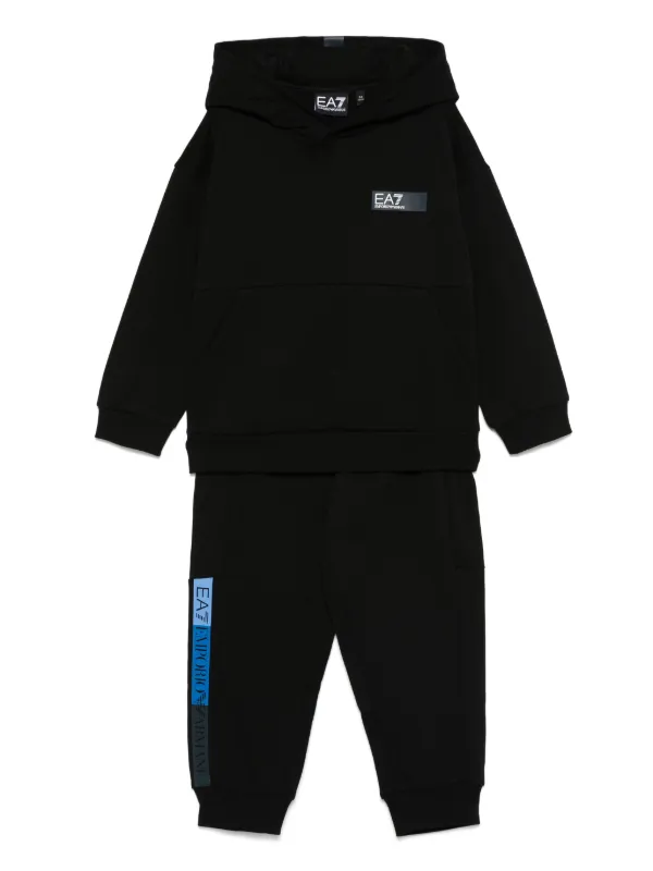 Emporio Armani Kids Cotton Tracksuit Set Black FARFETCH BH